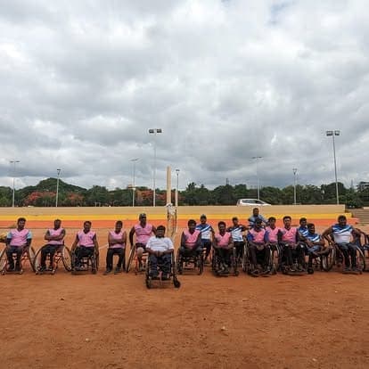 Wheelchair volleyball team
