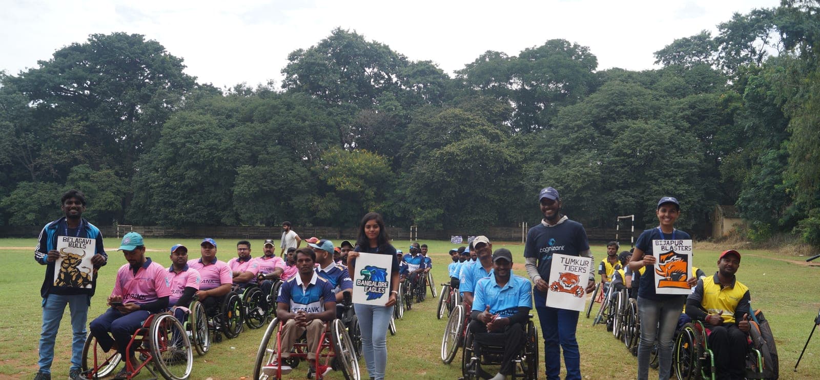 Karnataka Wheelchair Cricket Premier League action